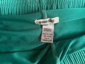 Green Workout Shirts High Waisted Size XL thumbnail 2