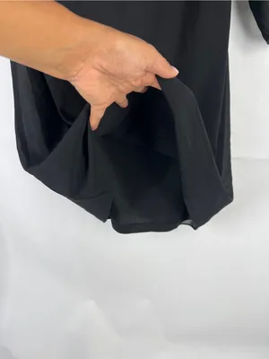 Grace Karin Black Chiffon Split Sleeve Shift Dress Size S NWT thumbnail 6