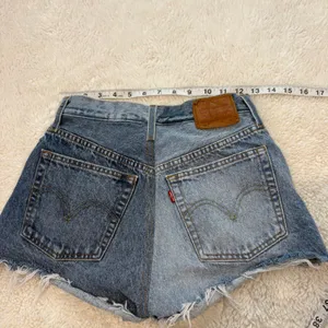 Levis 501 HR Cut Off Denim Shorts 25 Boho Festival Beach Indie Summer Resort thumbnail 3