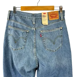 Levi's High Waisted Straight Mom Jeans Style 26986-0010 Eco Blue Size 30 Rigid thumbnail 6