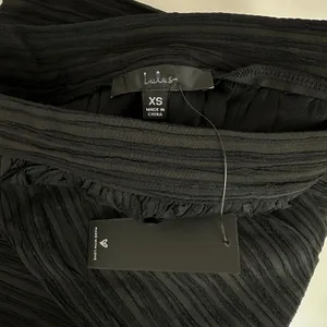 Lulus Midsummer Memories Black Mid-Rise Maxi Skirt Side Slit Plisse XS NWT thumbnail 8