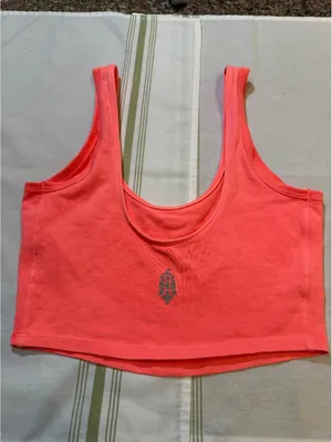 FP Movement Coral Pink Crop Tank Top Size S thumbnail 3