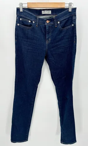 Madewell‎ Alley Straight Jeans Womens 28 Blue Dark Wash Denim E0495 Cotton Blend thumbnail 1
