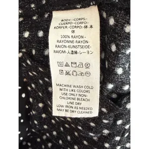 NWT Free People Magdalene High Waist Polka Dot Rayon Shorts Pocket 2 Black White thumbnail 12