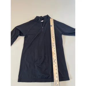 Athleta Lightweight Quarter Zip Activewear Top Size S Black thumbnail 2