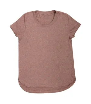 Athleta Short Sleeve Mauve Pink Crew Neck Athletic Shirt Size Small thumbnail 1