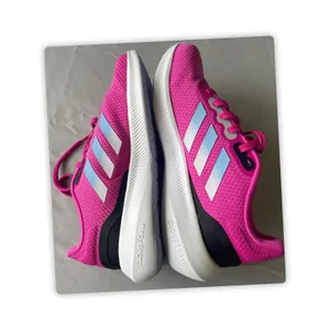 Adidas Women’s Size 8 Pink Running Shoes Cloudfoam Lace Up Sneakers NWT thumbnail 3