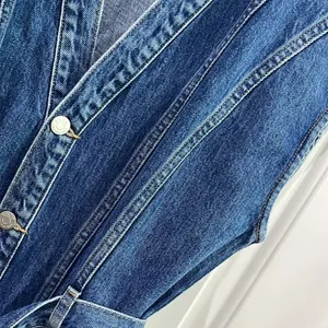 NWT Ética Denim Issa Seamed Dress Topaz River Sz S thumbnail 6