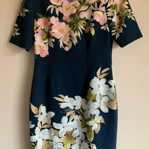 Hobbs London Bloomington Formal Women Dress Size 6 Blue Floral Wedding Outfit thumbnail 2