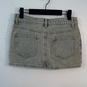 Edikted Light Blue Denim Mini Skirt thumbnail 7