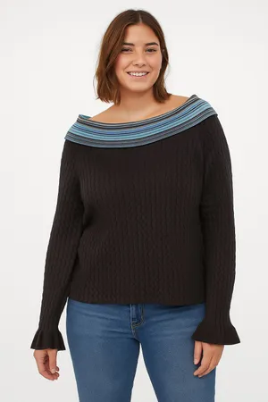 Elegant sweater Black Size L thumbnail 1