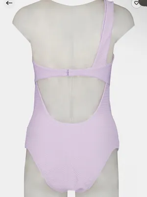 Aerie Padded one shoulder Textured One Piece Swimsuit beach vacation pool NEW thumbnail 2