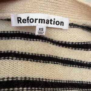 Reformation Black and White Striped Sweater cashmere size‎ xs thumbnail 7