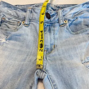 American Eagle Outfitters Distressed Skinny Jeans Low Rise Women’s Size 00 Reg thumbnail 9