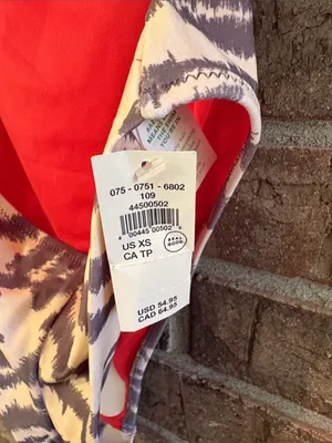 aerie One-Piece Swimsuit in Beige and Gray Zebra Print thumbnail 3