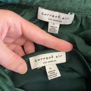 Current Air‎ Elias Mini Dress Pleated Shoulders in jewel green Size Large thumbnail 2
