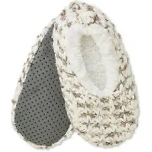 Northeast Outfitters Slipper Cozy Cabin Spacedye Women's S/M Taupe Aloe Infused thumbnail 1