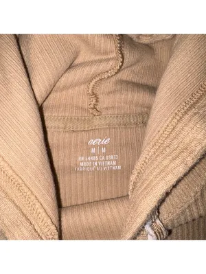 Aerie Woman’s M Medium Ribbed Cropped Hoodie Sweatshirt thumbnail 4