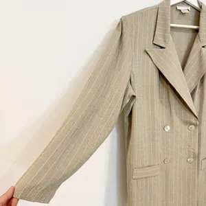 Lew Magram Blazer Size 16 Pinstripe Double Breasted Vintage Oversize Slouchy 90s thumbnail 4