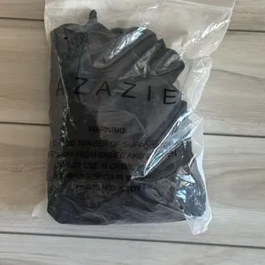 Azazie Madelyn Mermaid One Shoulder Convertible Dress Black Size 4 NWT thumbnail 12