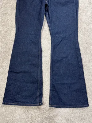 Abercrombie & Fitch Women’s High Rise Boot Cut Jeans in Dark Blue 30 thumbnail 5