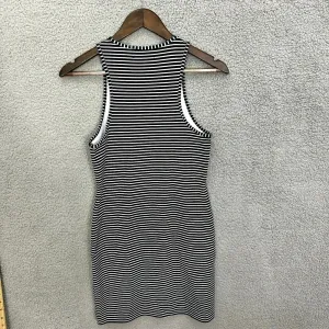 Vintage Y2K Abercrombie & Fitch Bodycon Dress Womens Medium Blue‎ White Striped thumbnail 6