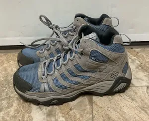 COLUMBIA Armitage Lane Mid Waterproof Hiking Boots Women’s 8.5 Grey blue thumbnail 1