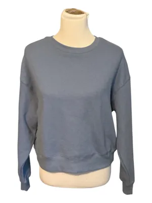 Harmony Balance Blue Crewneck Sweatshirt Fleece Size L Large Drop Shoulder thumbnail 1