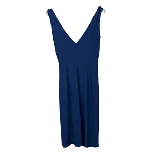 Ralph Lauren Navy Blue Ruched Sleeveless Rhinestone Stretch‎ Sheath Dress Size 4 thumbnail 6