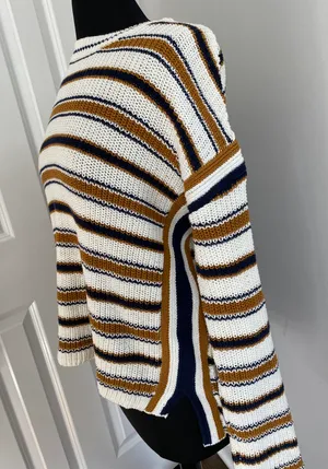Striped Knit Sweater thumbnail 2