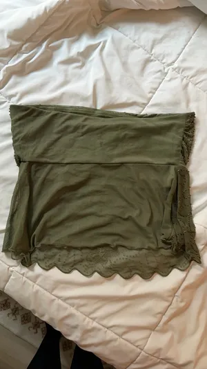 Beaded strapless top Green Size L thumbnail 3