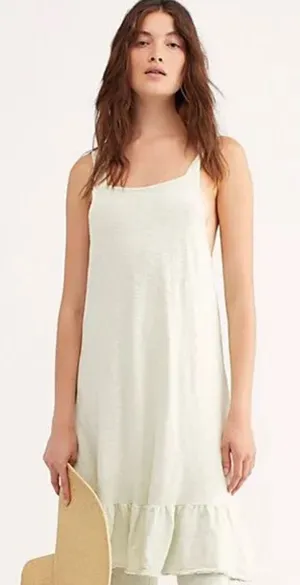 Free people‎ beach dream of you tunic dress Sz M white thumbnail 1