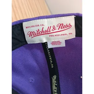 Mitchell & Ness LA Lakers Snapback Hat Purple NBA Rhinestone Logo Cap thumbnail 10