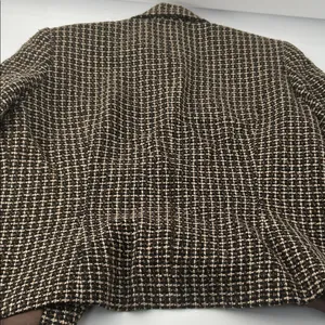 Jones New York Black and White Tweed Blazer thumbnail 14