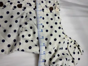 Monteau LA Cottagecore Coquette Y2K Polka Dot Puff Sleeve crop top Size M thumbnail 3