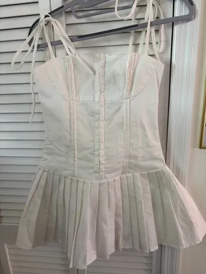 Edikted Mini Dress White never used with tags xs thumbnail 1