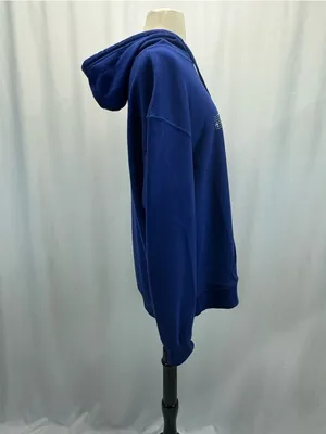 NFL Royal Blue NY Giants Pullover Hoodie XL White Logo Sequins Rhinestone Glam thumbnail 7