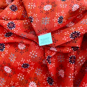 Misa Red ‘Veruka’ Long Sleeve Ruffle Mini Dress in Floral “Maravi Dots”, Size XS thumbnail 8