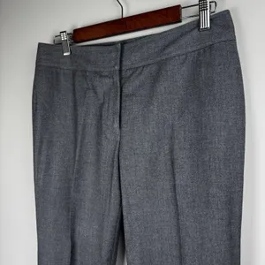 Adrienne Vittadini Pants Womens Sz 8 Heather‎ Gray Dress Wide Leg 32x32 thumbnail 2