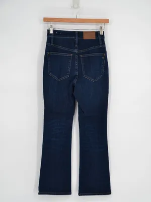 Madewell Curvy Cali Demi Boot Flare Jeans Size 23 Blue Lakspur Wash Tencel Denim thumbnail 4