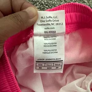 Soffe Pink Low Rise Shorts with White Trim thumbnail 6