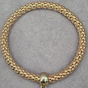Gold Charm Dangle Elastic Stretch‎ Bead Bracelet Boho Retro Fashion Jewelry thumbnail 4