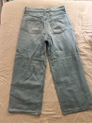 Old Navy Light Blue Relaxed Wide-Leg Jeans thumbnail 6