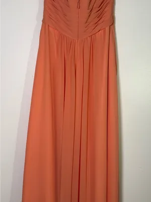 Y2K Azazie Coral Chiffon Evening Gown/ Prom Dress thumbnail 4