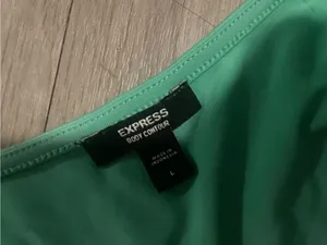 Express Mint Green Body Contour Bodysuit thumbnail 2