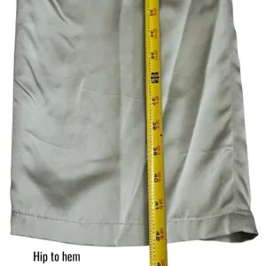 Clio 100% Silk Sage Green Drawstring Pants Pajama Career Luxury Old‎ Money L thumbnail 13