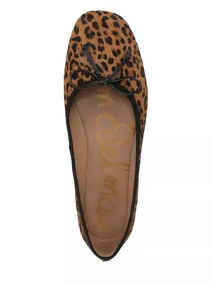 Sam Edelman Women's Alie Animal Print Calf Hair Ballet Flats thumbnail 2