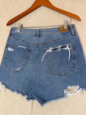 American Eagle Women’s Highest Rise ‘90 Boyfriend Shorts 3” Distressed 12 thumbnail 5