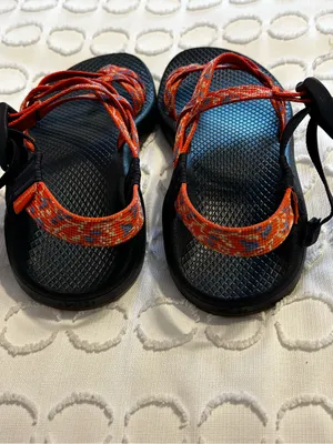 Chacos Z2 X Cloud Sandal in Botanic Spicy Orange size 9 thumbnail 7