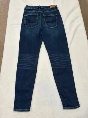 American Eagle Next Level Stretch High Waisted Distressed Jeans - 2 Short thumbnail 2